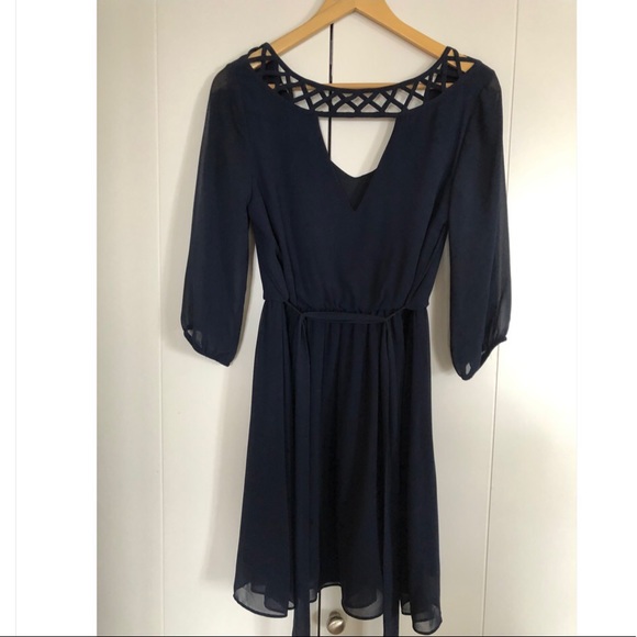 Navy mini dress - Picture 3 of 3